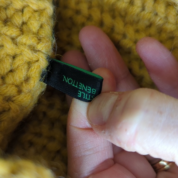 🍁United Colors of Benetton Italian wool sweater medium - Picture 4 of 6